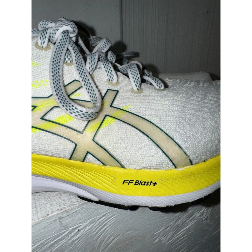 ASICS WOMEN'S‎ GEL-KAYANO 29 RUNNING SHOES SNEAKERS WHITE YELLOW SIZE 7